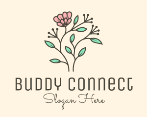 Feminine Flower Plant logo design