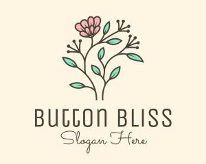 Feminine Flower Plant logo design