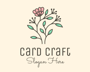 Feminine Flower Plant logo design