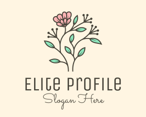 Feminine Flower Plant logo design