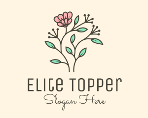 Feminine Flower Plant logo design