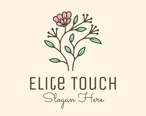 Feminine Flower Plant logo design