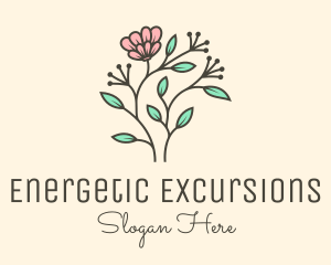 Feminine Flower Plant logo design