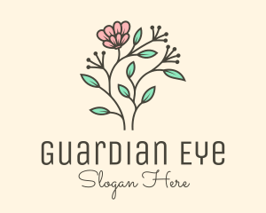 Feminine Flower Plant logo design