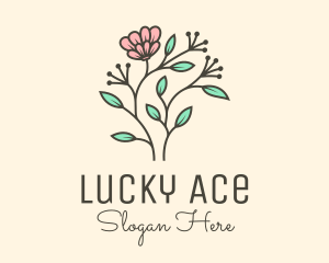 Feminine Flower Plant logo design