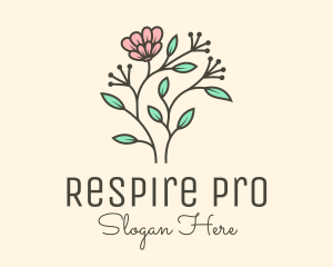 Feminine Flower Plant logo design