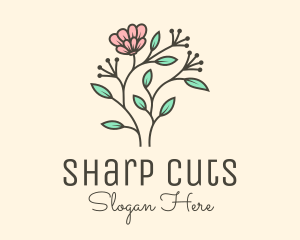 Feminine Flower Plant logo design