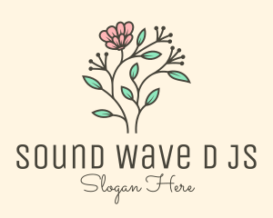 Feminine Flower Plant logo design