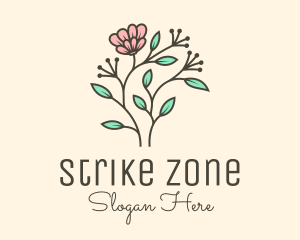 Feminine Flower Plant logo design