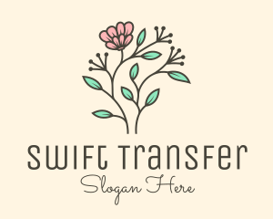 Feminine Flower Plant logo design