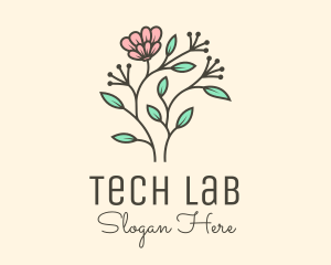 Feminine Flower Plant logo design