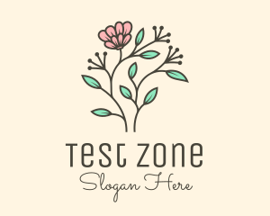 Feminine Flower Plant logo design