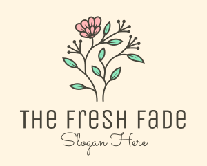 Feminine Flower Plant logo design