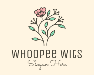 Feminine Flower Plant logo design