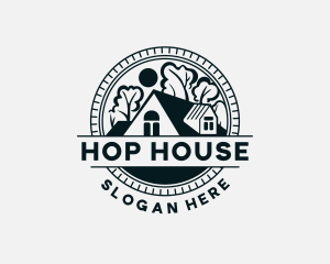 House Roofing Residence logo design