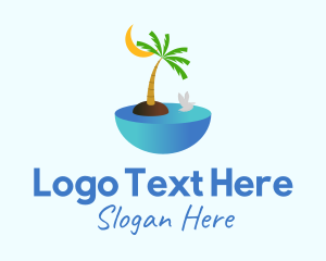 Tropical Ocean Island  Logo