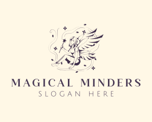 Beautiful Female Fairy logo design