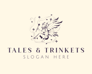 Beautiful Female Fairy logo