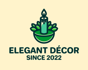 Leaf Candle Scent  logo design