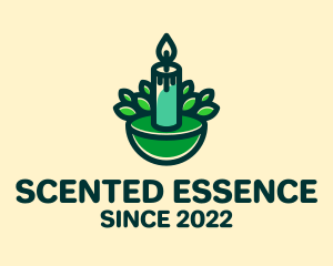 Leaf Candle Scent  logo design