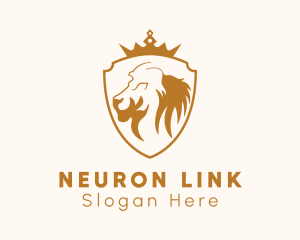 Lion Crown Crest Logo