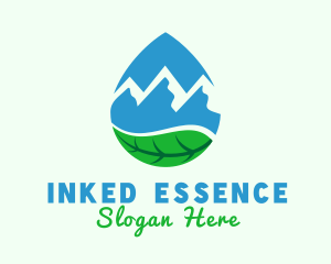 Mountain Spring Water logo design