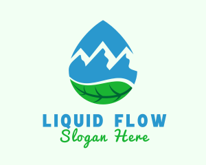 Mountain Spring Water logo design