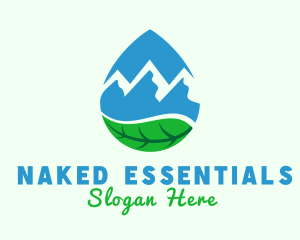 Mountain Spring Water logo design