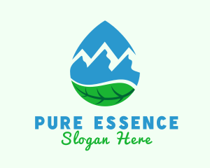 Mountain Spring Water logo design