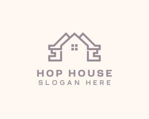 Roof House Builder logo design