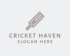 Brown Cricket Bat  logo