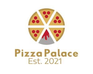 Volcano Lava Pizza logo design