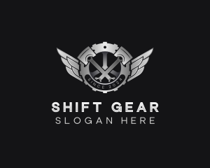 Piston Gear Mechanic logo design