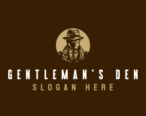 Spy Detective Gentleman logo design