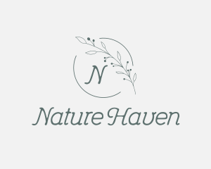 Floral Nature Beauty Boutique logo design