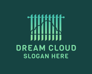 Curtain Blinds Cloud logo design