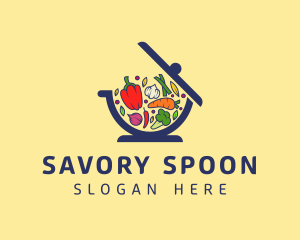 Vegetable Cooking Bowl logo design