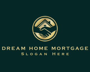 Mortgage Leasing Realty Handshake logo