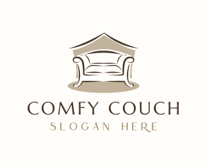 Armchair Sofa Furniture logo design