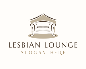 Armchair Sofa Furniture logo design