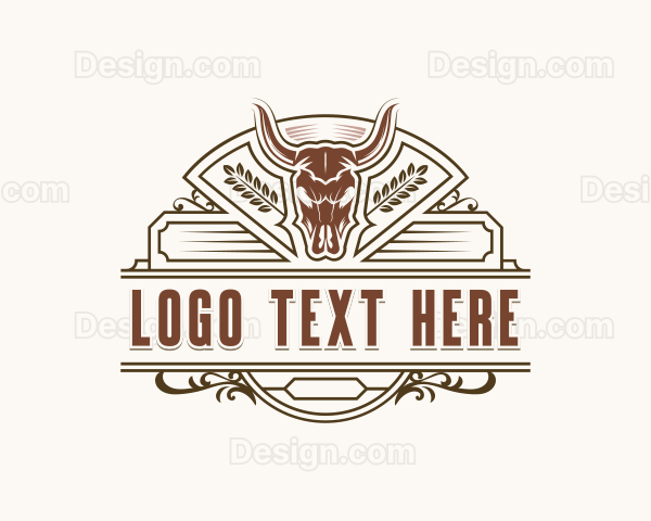 Texas Bull Leather Logo