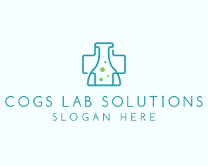 Cross Flask Lab  logo design