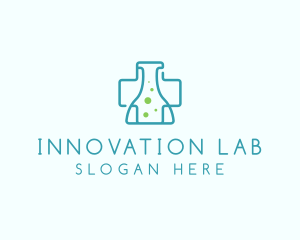 Cross Flask Lab  logo design