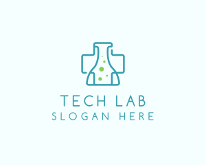 Cross Flask Lab  logo design