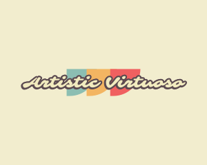 Funky Cursive Retro  logo design