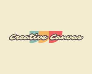 Funky Cursive Retro  logo design