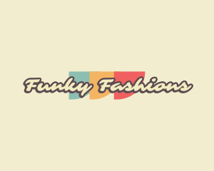 Funky Cursive Retro  logo