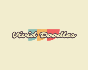 Funky Cursive Retro  logo design