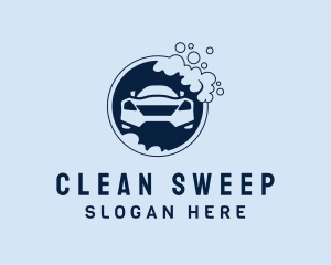 Vehicle Clean Bubbles  logo design