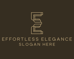 Upscale Boutique Letter E logo design